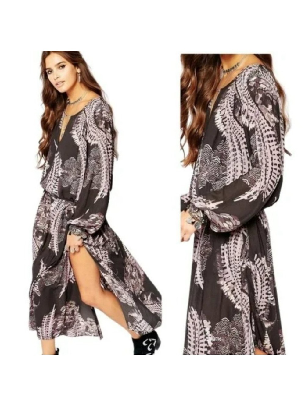 Free People Out of the Woods maxi dress. Size medium.